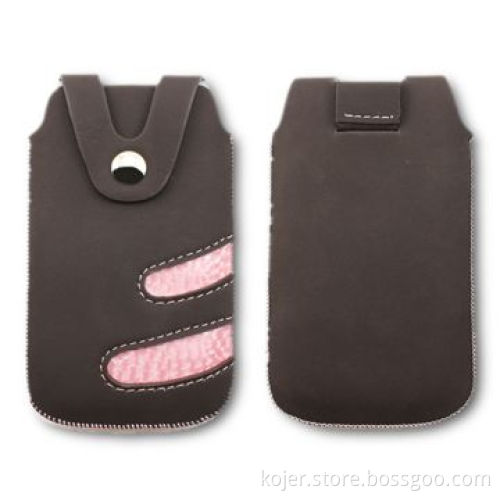 Leather Cases for Apple's iPhone 4, Magnetic Button and Pull-tab Back, Available in Various Colors